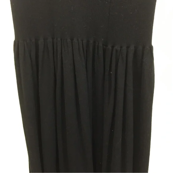 DKNY unusual black wool skirt